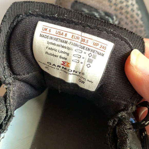 Garmont Add Heel Lock Black Athletic Shoes Size 8 - Picture 9 of 11